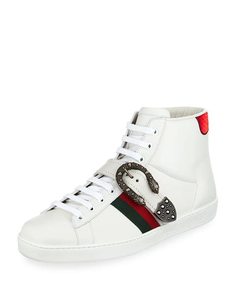 celebrities gucci ace sneakers|Gucci ace high top sneakers.